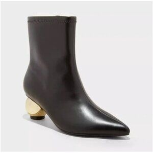 A New Day Women's Jaz Ball Heel Stretch Ankle Black Boots size 9.5 NWT